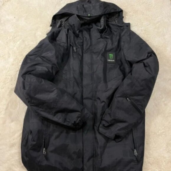 Monster Energy Coat Jacket with Hood Winter Coat Fleece Inside Size 3xl - Picture 1 of 4